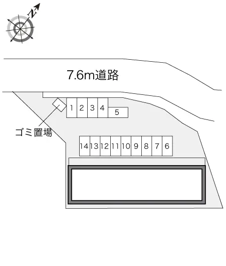 ★手数料０円★広島市東区中山新町３丁目　月極駐車場（LP）